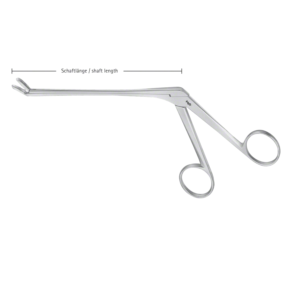 CASPAR Rongeur, angled upwards, 150 °, 160 mm (6 1/4"), serrated, blade length: 12 mm, jaw width: 3 mm