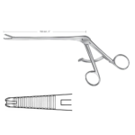 KRAEMER Grasping Forceps, straight, work. length: 150 mm, jaw width: 3 mm, 1 x 2 teeth, straight