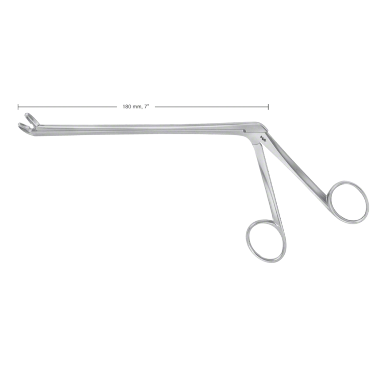 SPURLING Rongeur, angled upwards, 150 °, 180 mm (7"), smooth, blade length: 10 mm, jaw width: 4 mm
