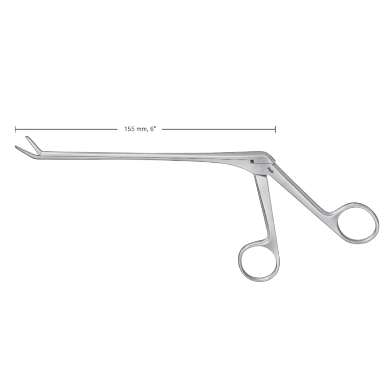 CASPAR Rongeur, angled upwards, 150 °, 155 mm (6 1/8"), smooth, blade length: 14.50 mm, jaw width: 4 mm
