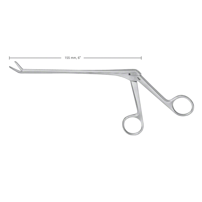CASPAR Rongeur, angled upwards, 150 °, 155 mm (6 1/8"), smooth, blade length: 14 mm, jaw width: 3 mm