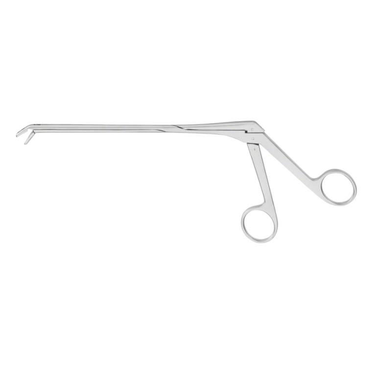 CASPAR Rongeur, angled downwards, 150 °, 185 mm (7 1/4"), serrated, blade length: 12 mm, jaw width: 3 mm