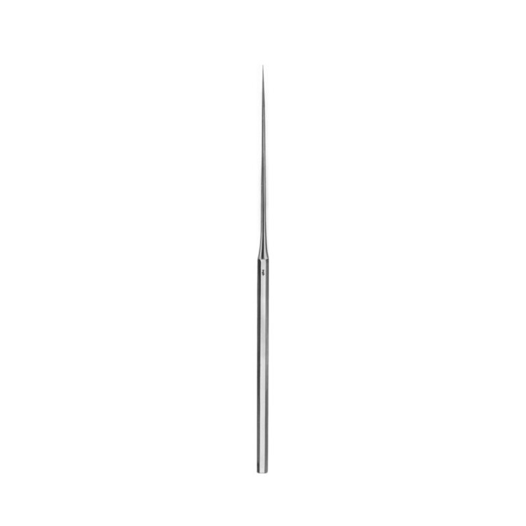 WULLSTEIN Micro Ear Needle, straight, 160 mm (6 1/4″), Ø 0.30 mm, sharp