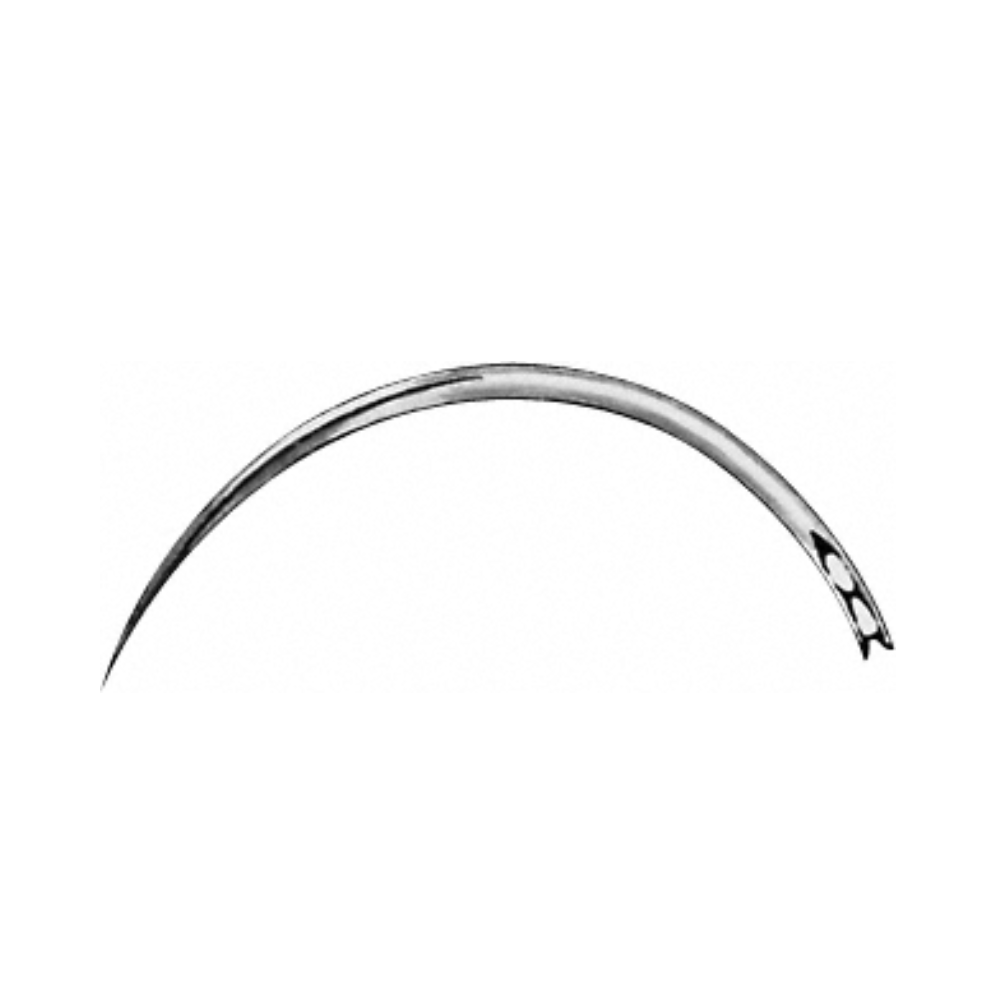 Surgical Needle, triangular body, curved, 34 mm (1 3/8″), Ø 0.80 mm