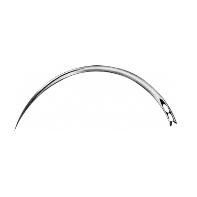 Surgical Needle, triangular body, curved, 38 mm (1 1/2″), Ø 0.90 mm