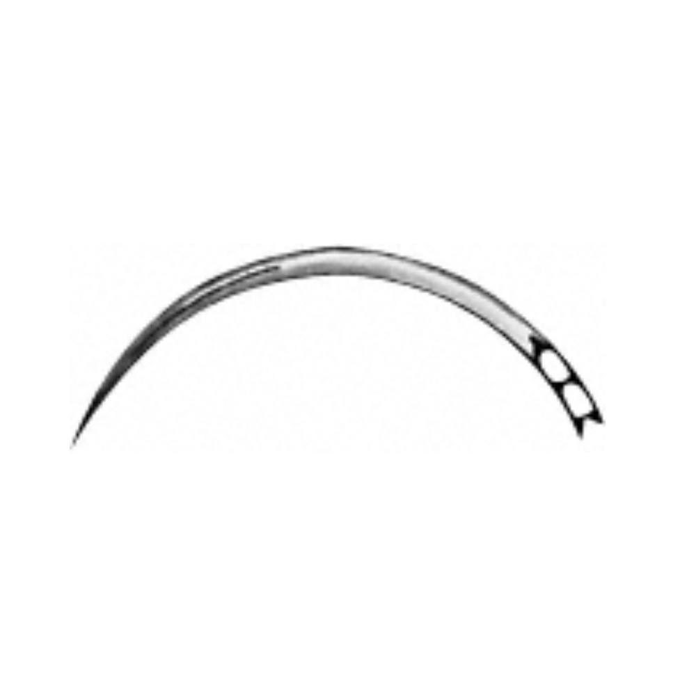 Surgical Needle, triangular body, curved, 18 mm (3/4″), Ø 0.60 mm