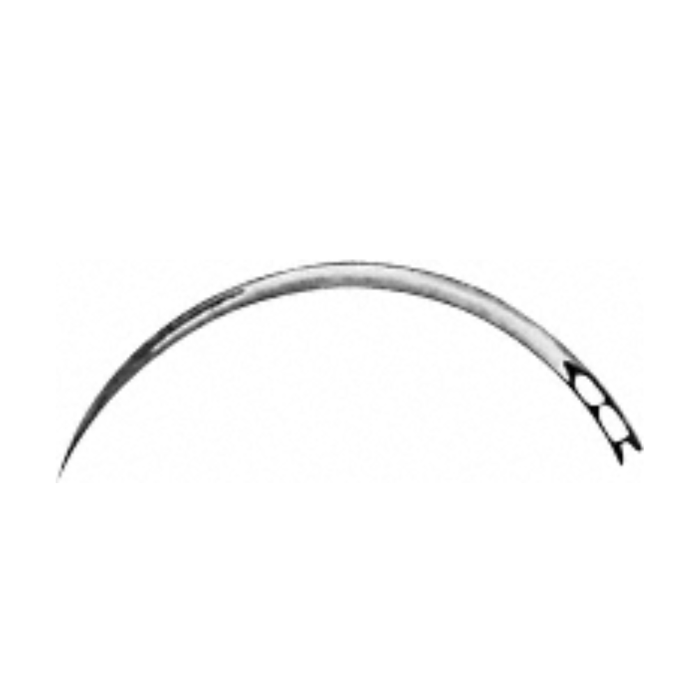 Surgical Needle, triangular body, curved, 20 mm (3/4″), Ø 0.60 mm