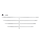 KEITH Surgical Needle, triangular body, straight, 70 mm (2 3/4″), Ø 0.80 mm