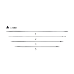 KEITH Surgical Needle, triangular body, straight, 75 mm (3″), Ø 0.80 mm