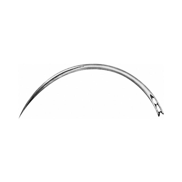 Surgical Needle, round body, curved, 42 mm (1 1/2″), Ø 1 mm
