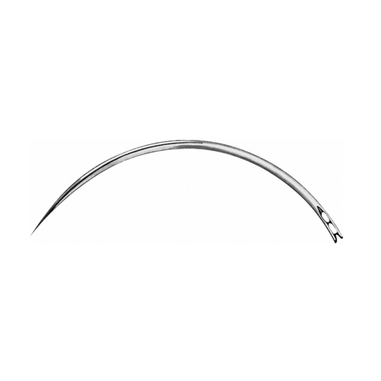 Surgical Needle, triangular body, curved, 63 mm (2 1/2″), Ø 1.30 mm