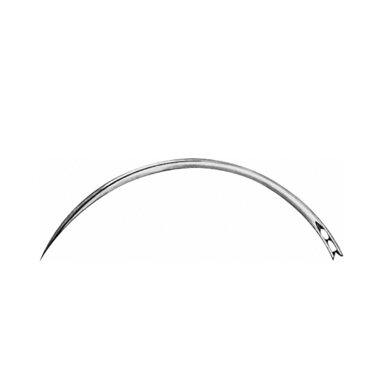 Surgical Needle, round body, curved, 55 mm (2 1/4″), Ø 1.10 mm