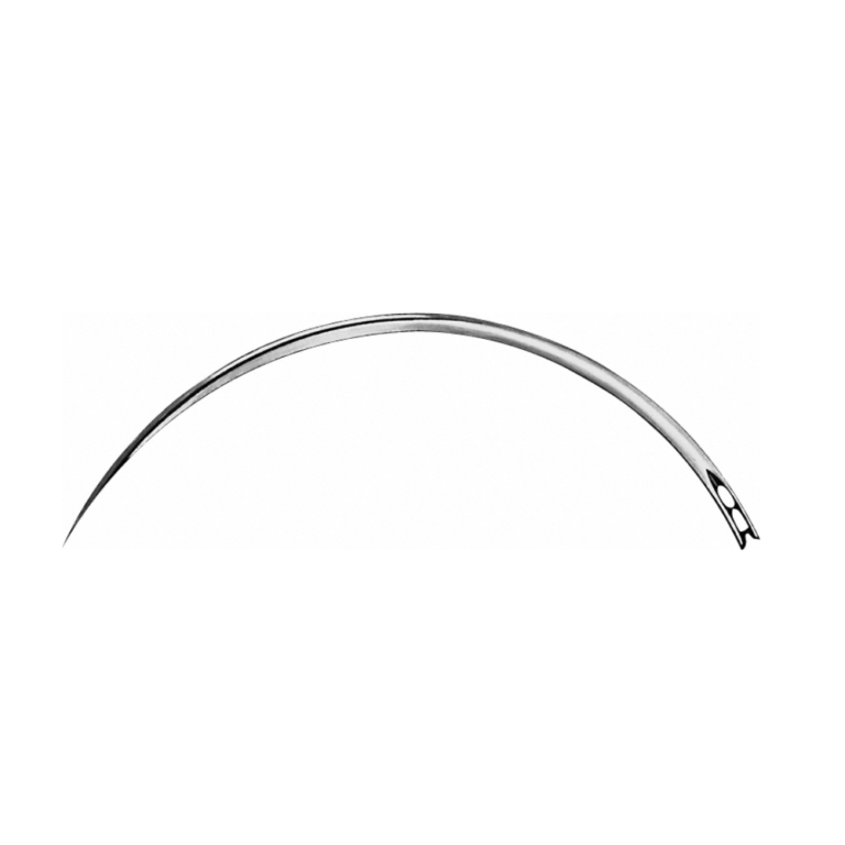 Surgical Needle, triangular body, curved, 80 mm (3 1/8″), Ø 1.40 mm