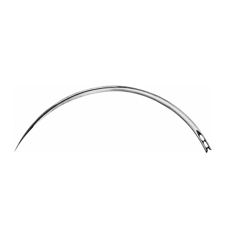 Surgical Needle, round body, curved, 80 mm (3 1/8″), Ø 1.40 mm