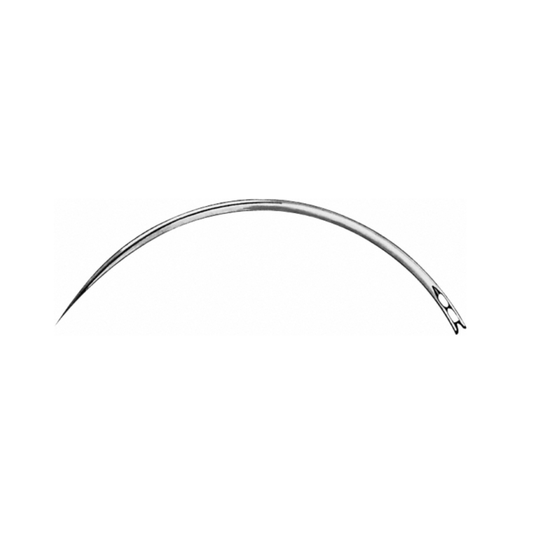 Surgical Needle, round body, curved, 63 mm (2 1/2″), Ø 1.30 mm