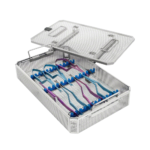 Storage Rack, with lid, 410 mm, width: 257 mm, used with clip appliers