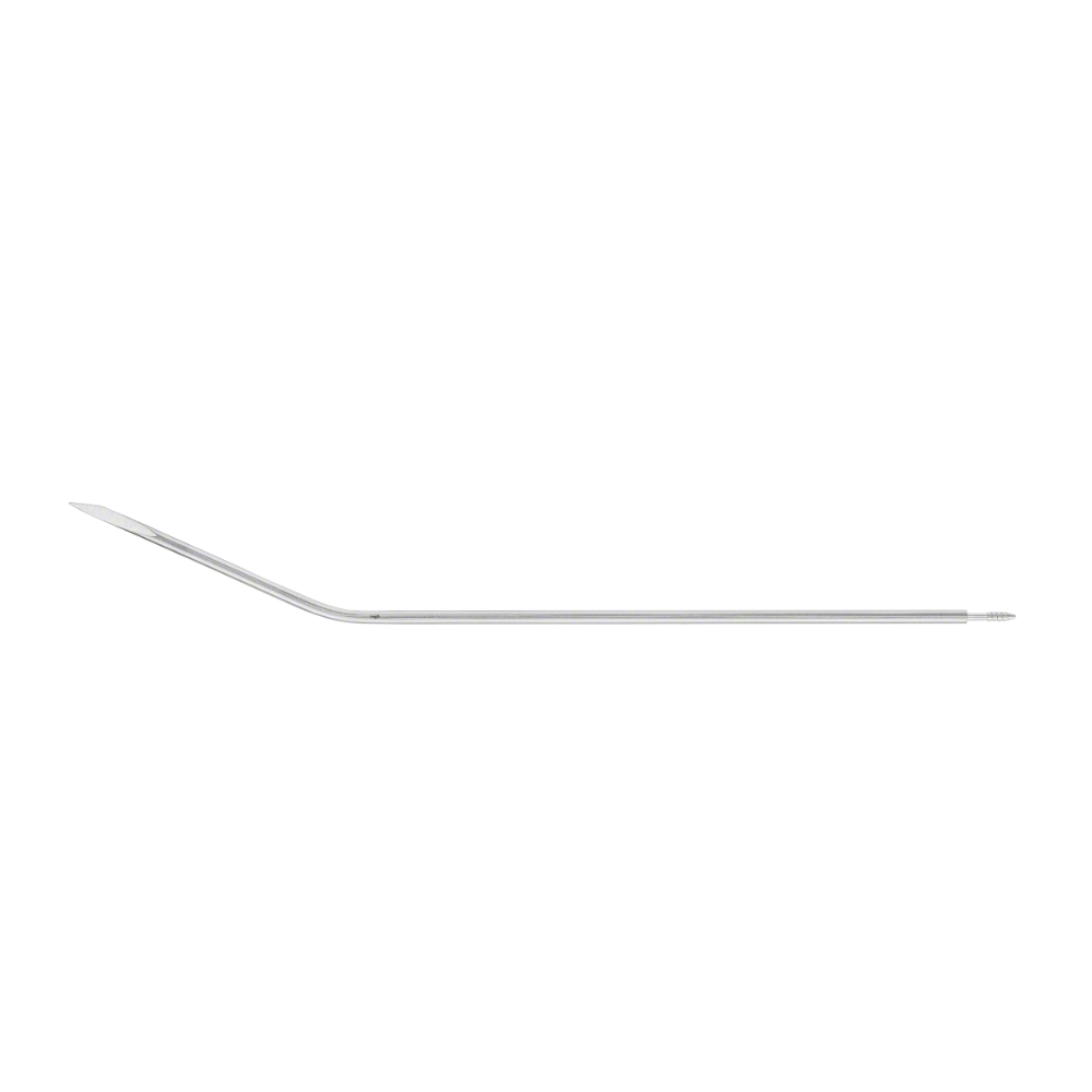 Redon Spike (Guiding Needle), slightly curved, 190 mm (7 1/2″), Ø Charr. 8, knife tip, threaded