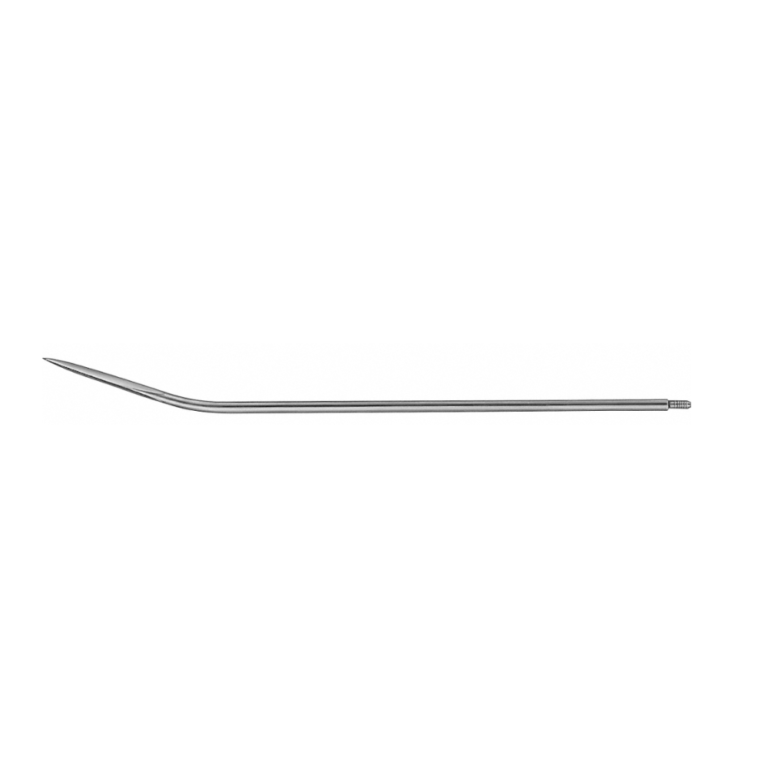 Redon Spike (Guiding Needle), slightly curved, 190 mm (7 1/2″), Ø Charr. 12, triangular tip, threaded