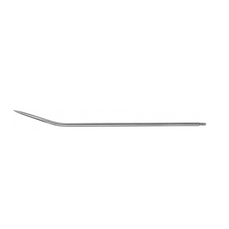 Redon Spike (Guiding Needle), slightly curved, 190 mm (7 1/2″), Ø Charr. 8, triangular tip, threaded