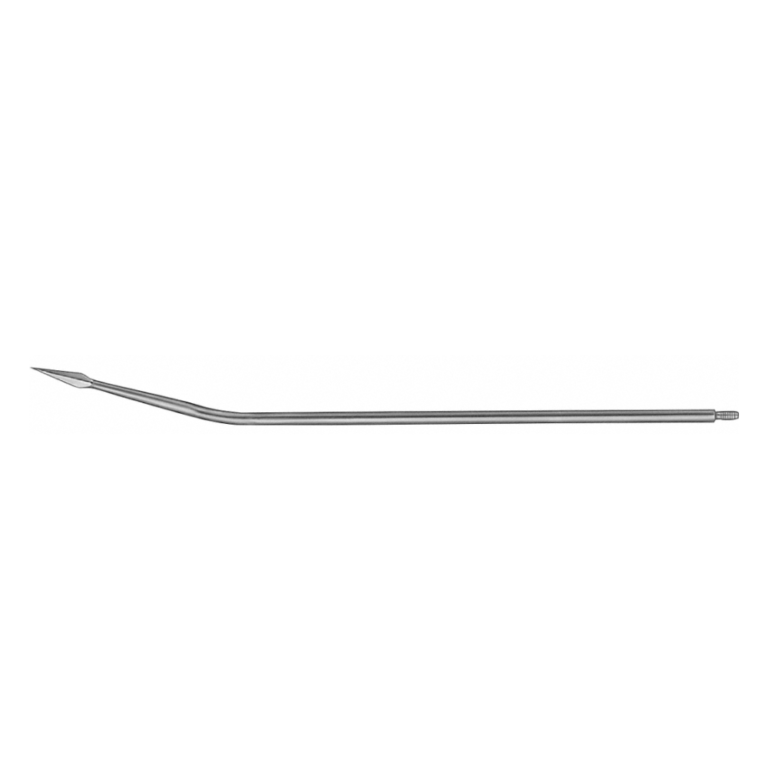 Redon Spike (Guiding Needle), slightly curved, 190 mm (7 1/2″), Ø Charr. 8, lancet tip, threaded