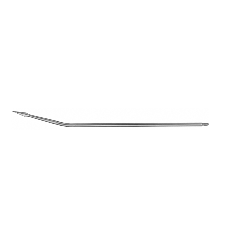 Redon Spike (Guiding Needle), slightly curved, 190 mm (7 1/2″), Ø Charr. 16, lancet tip, threaded