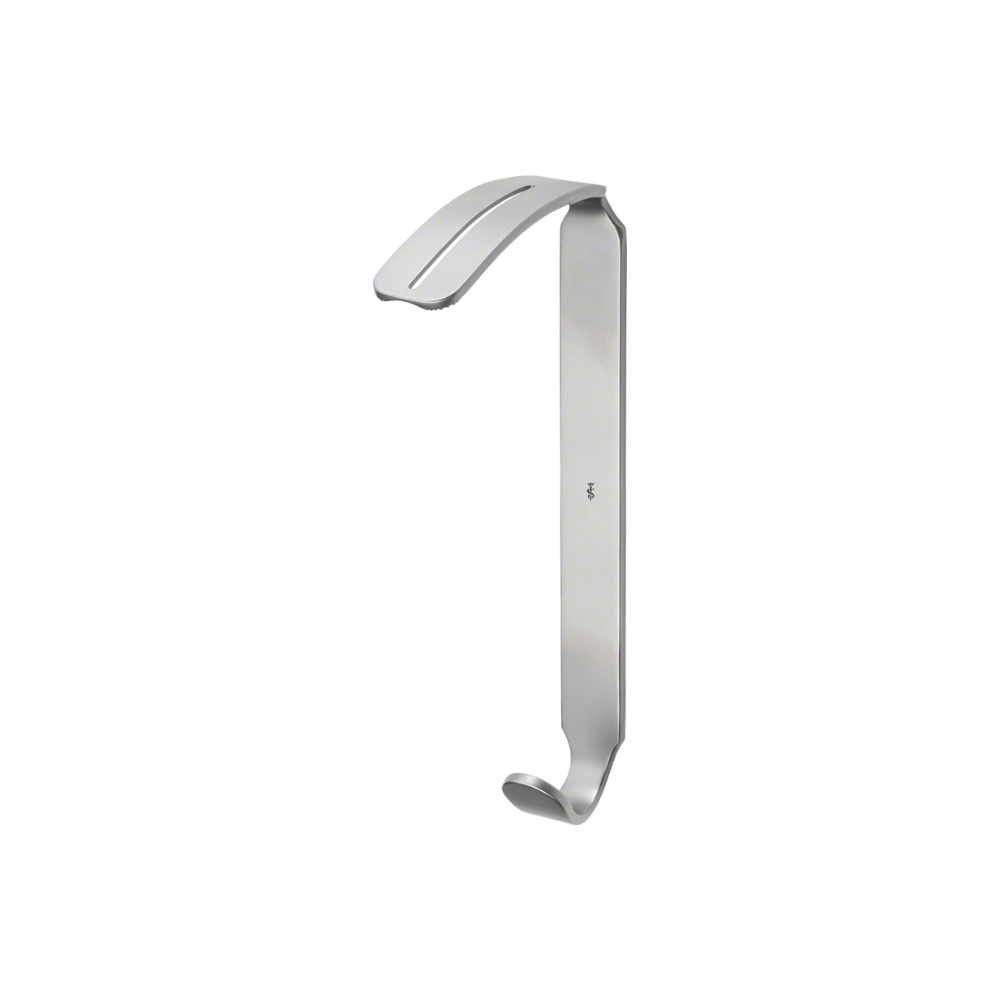 DOUGHTY Mouth Gag (Tongue Depressor), blade only, 140 mm (5 1/2"), w/slot for endotrach.tubes, jaw depth: 64 mm, jaw width: 20 mm