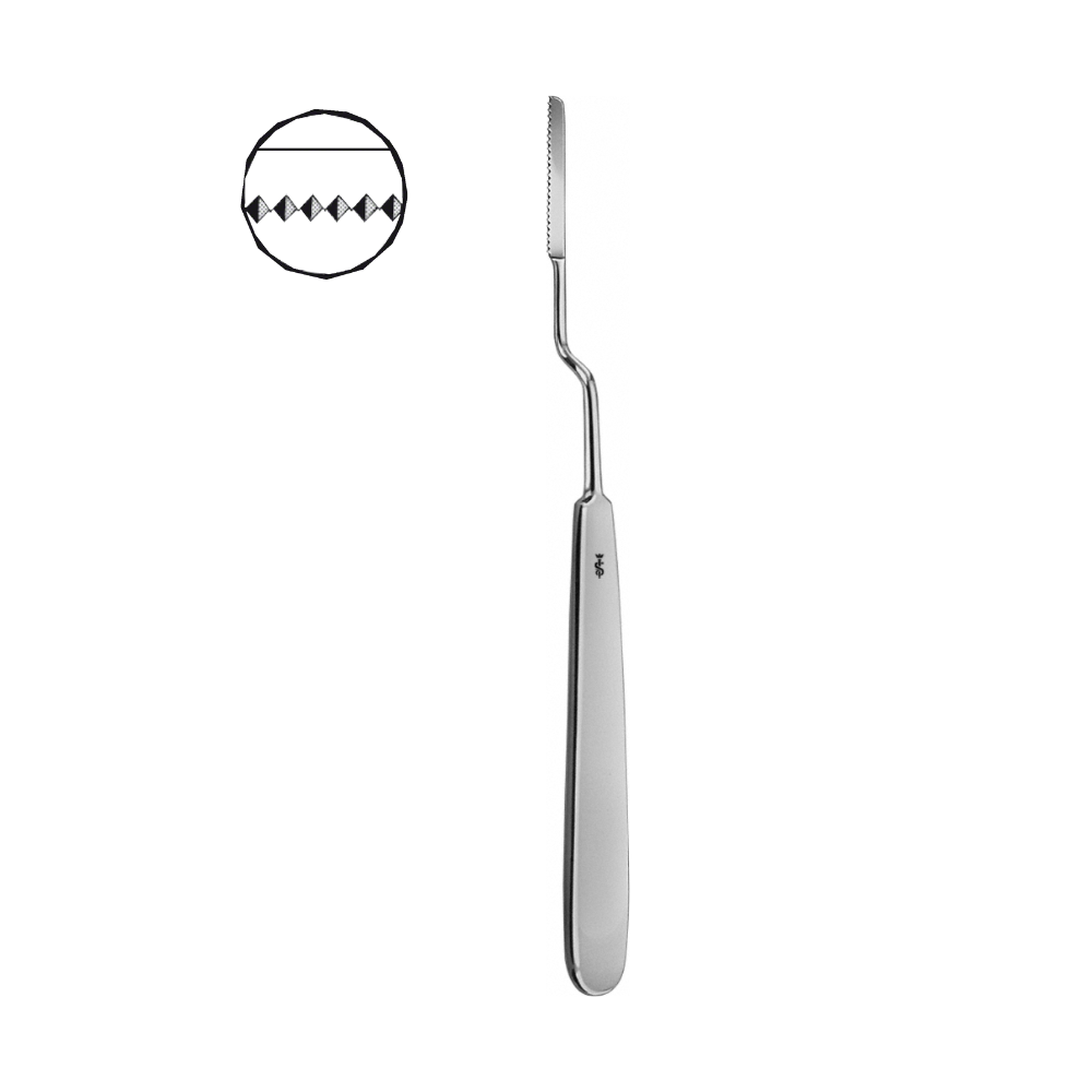 JOSEPH Nasal Saw, bayonet-shaped, 195 mm (7 3/4″), blade right, width: 4 mm