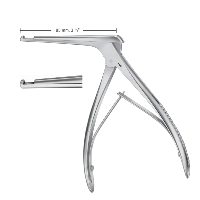 KERRISON Bone Punch, straight, 90 °, upwards cutting, 85 mm (7 3/4″), width: 4 mm, open. width: 12 mm