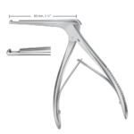 KERRISON Bone Punch, straight, 90 °, upwards cutting, 85 mm (3 1/4″), width: 5 mm, open. width: 12 mm