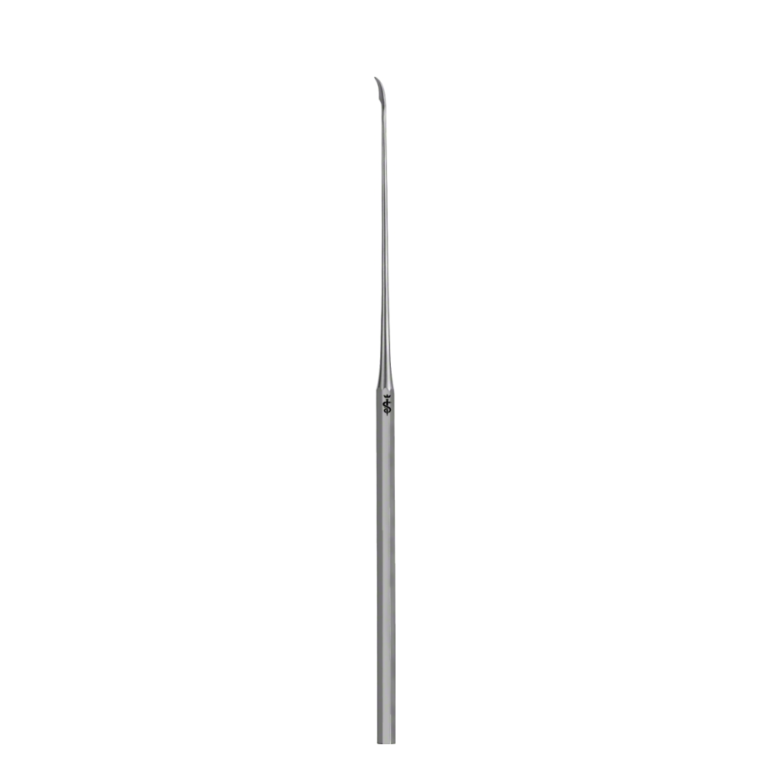 PLESTER Micro Sickle Knife (Micro Discission Knife), curved, 160 mm (6 1/4″), blade length: 6 mm, blade width: 1.50 mm, sharp
