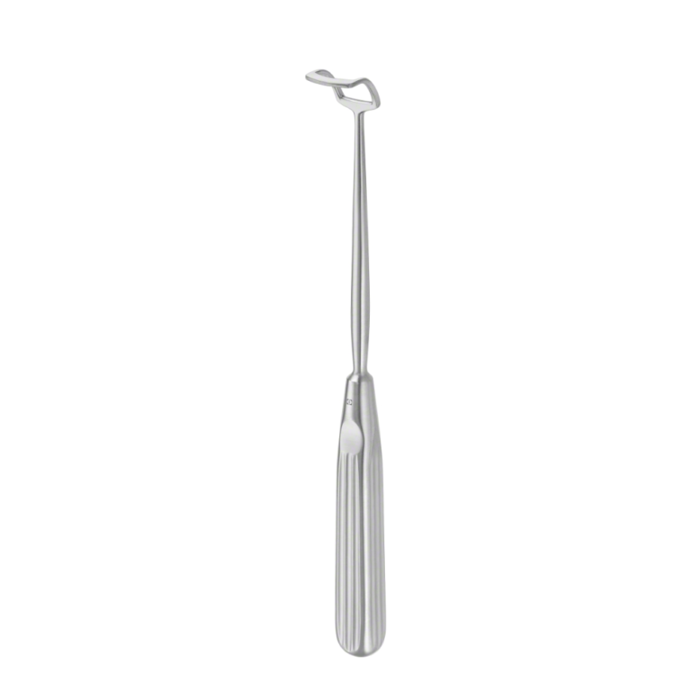 BECKMANN Adenoid Curette, curved, 225 mm (8 7/8″), blade width: 17 mm