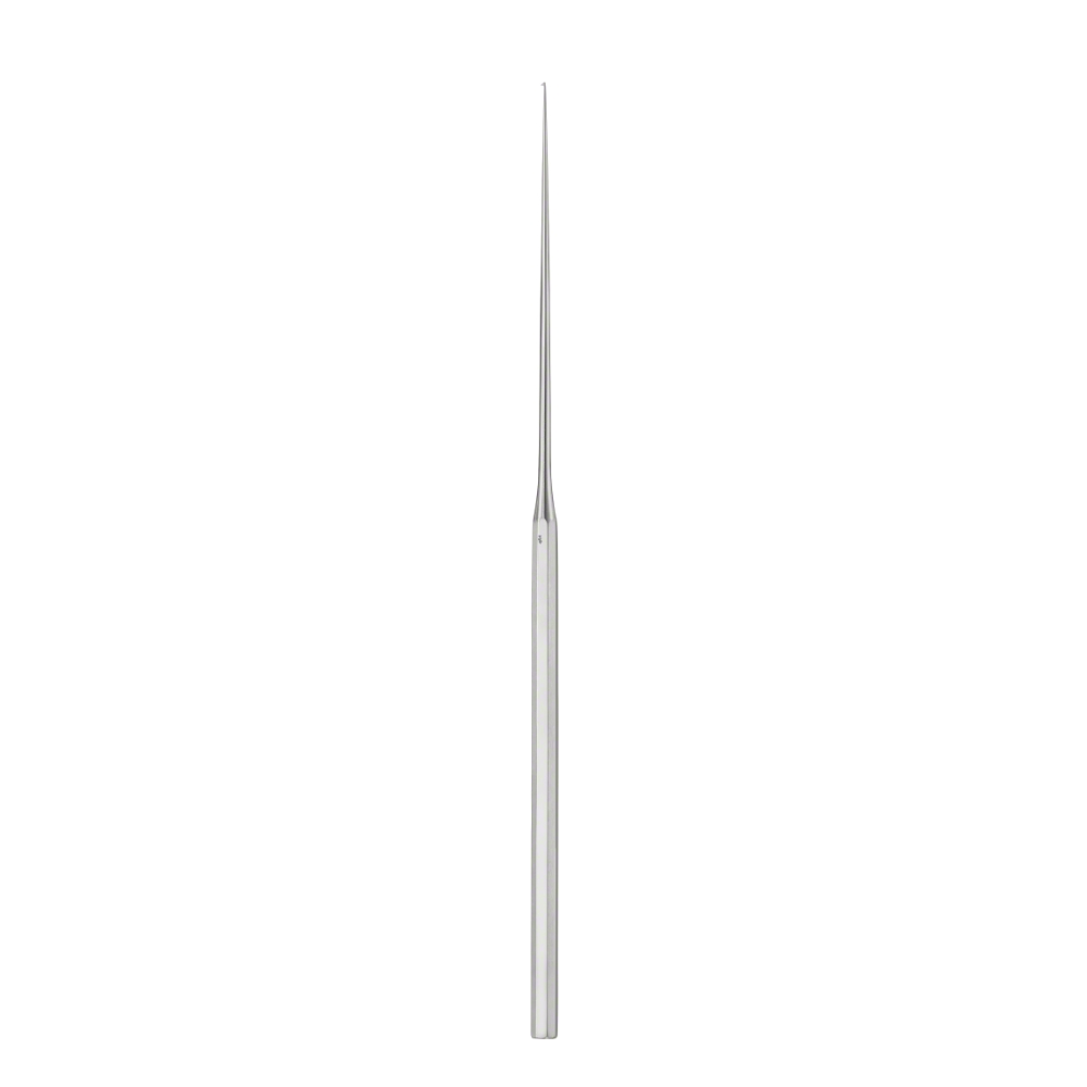 RHG-00434 Micro Ear Hook, 160 mm (6 1/4″), blade width: 0.60 mm, reverse cutting, sharp