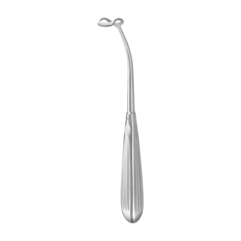 NEGUS Adenoid Curette, reverse curved, 210 mm (8 1/4″), blade width: 18 mm