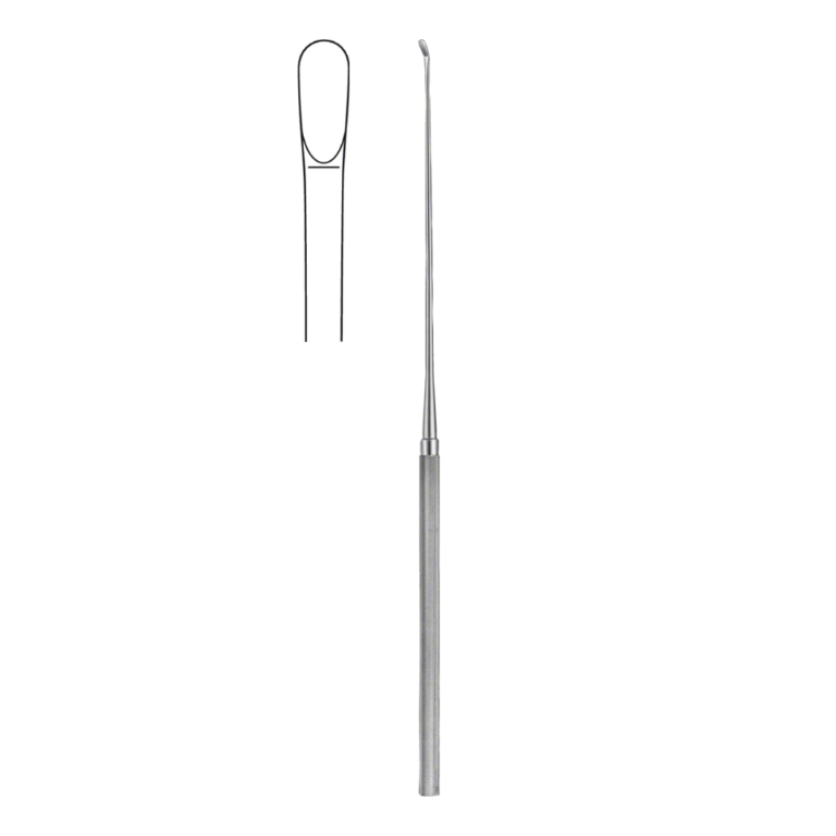 SAMII Tumor Knife, micro, angled, 230 mm (9″), blade width: 2.50 mm, sharp