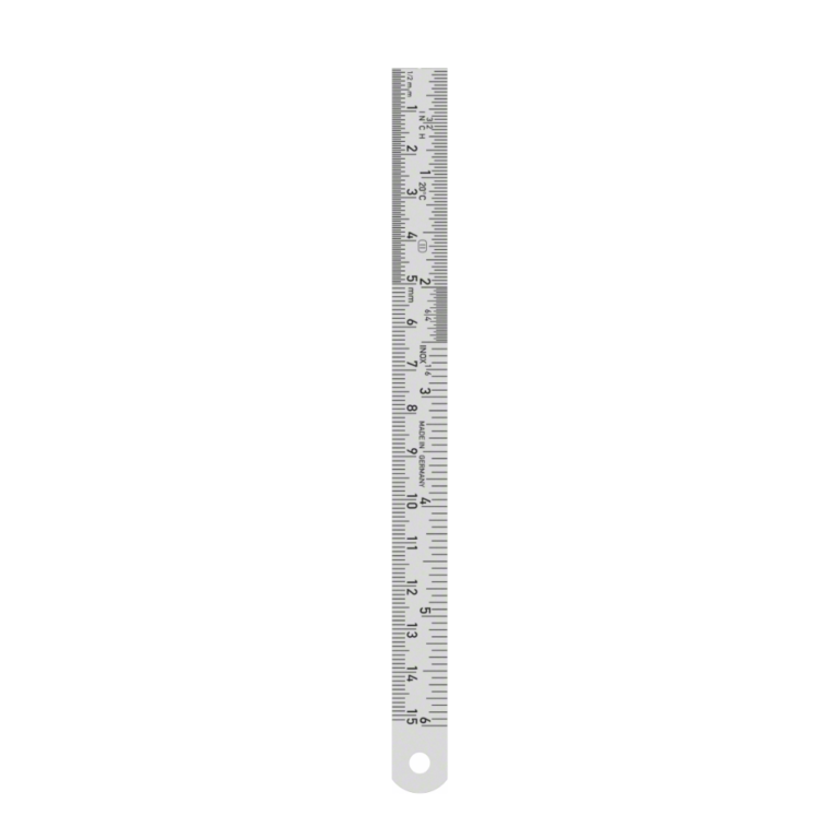 Ruler, 300 mm (11 3/4″), graduated in mm and inches