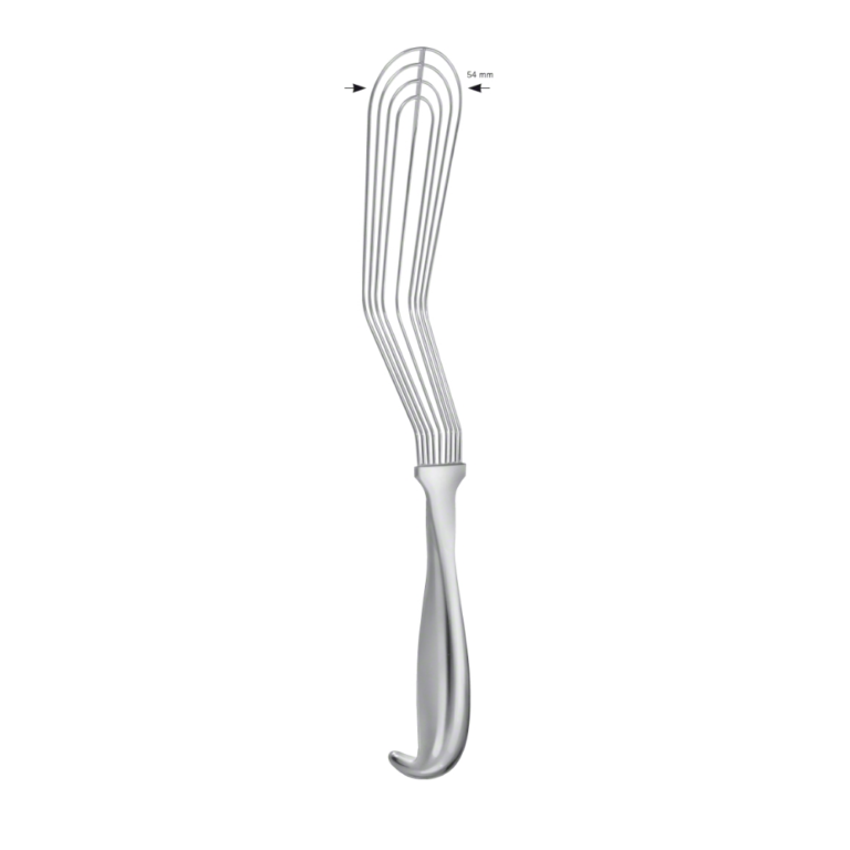 ALLISON Lung Retractor, angled, 320 mm (12 1/2″), fenestrated, jaw width: 54 mm