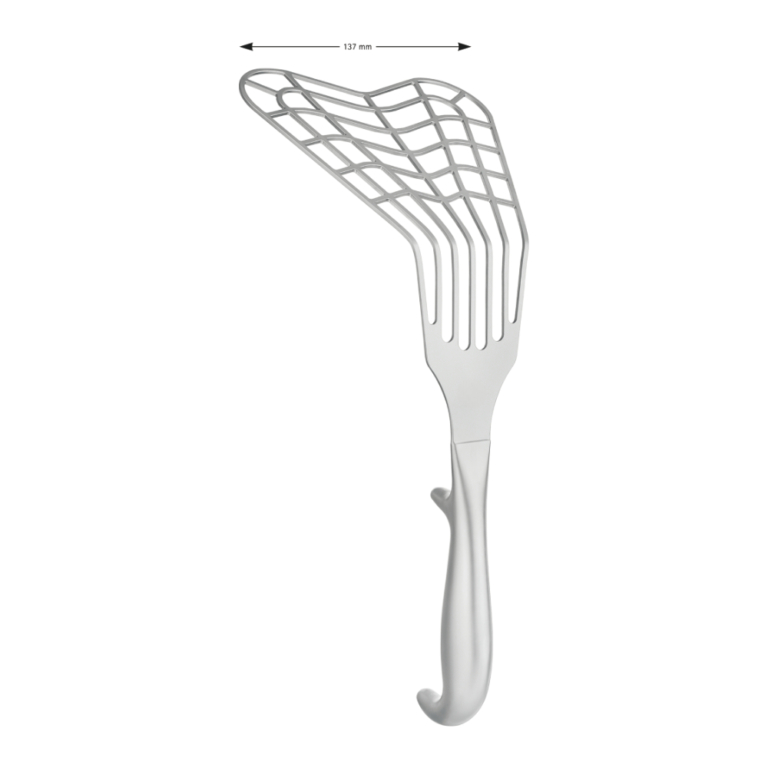 ALLISON Lung Retractor, angled, 300 mm (11 3/4″), fenestrated, jaw width: 137 mm