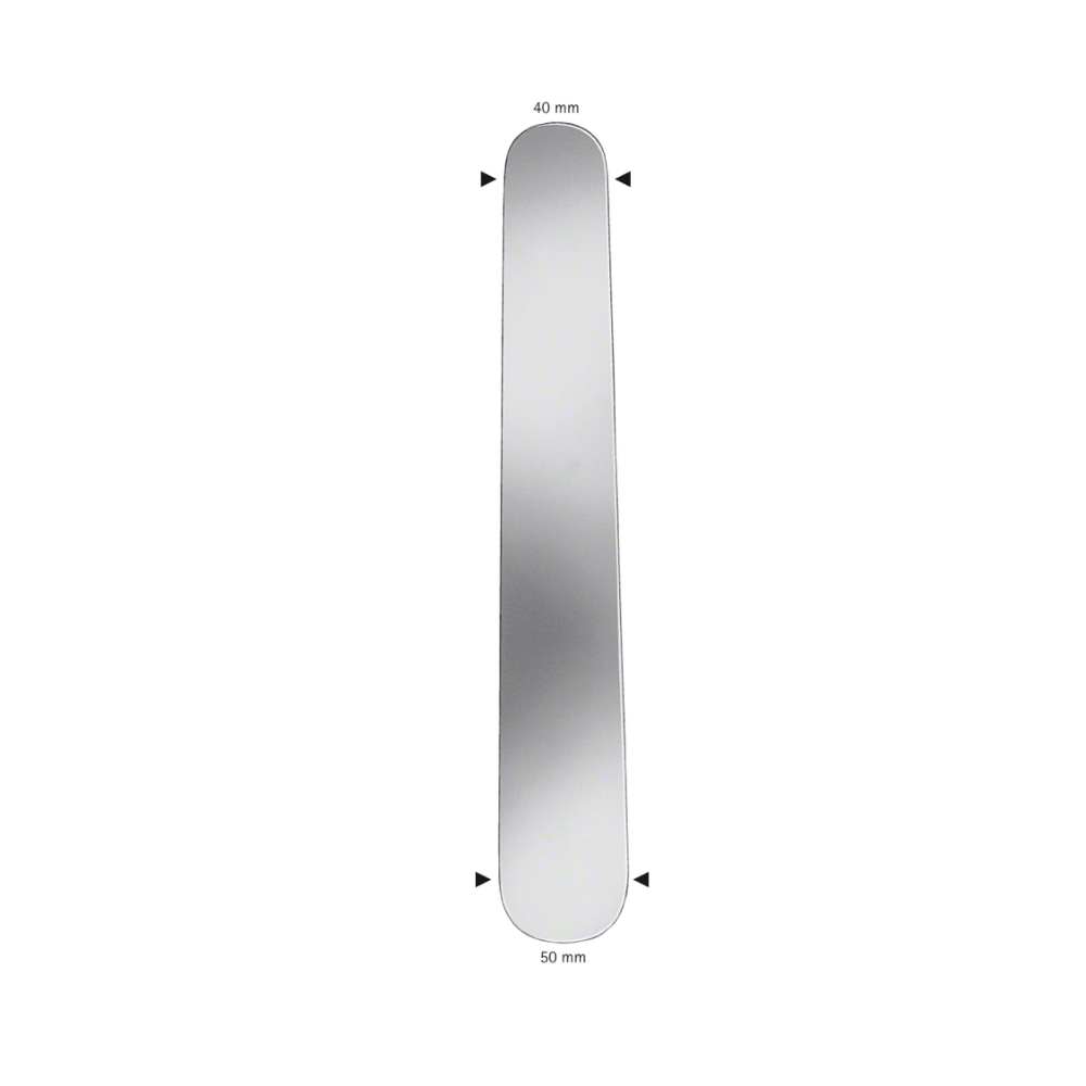 HABERER Abdominal/Intestinal Spatula, straight, 305 mm (12″), malleable, tapered, double ended, jaw width: 40 mm
