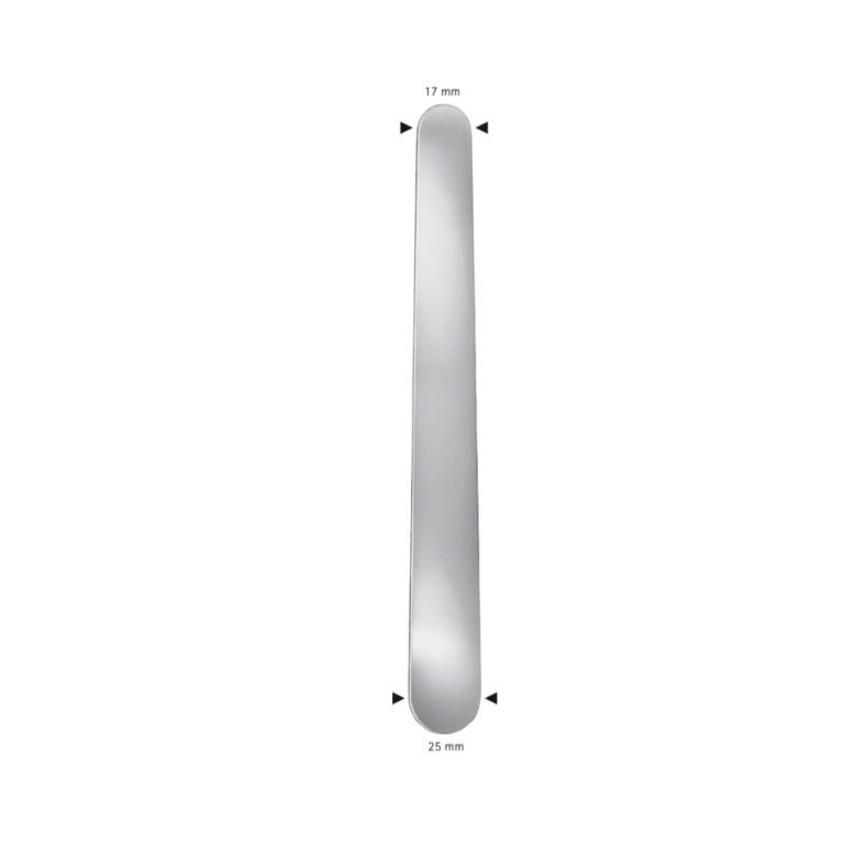 TUFFIER Abdominal/Intestinal Spatula, straight, 200 mm (7 7/8″), double ended, tapered, malleable, jaw width: 17 mm