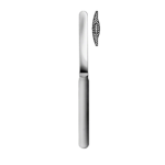 Brain Spatula, 200 mm (7 7/8″), double ended, malleable, jaw width: 10 mm, silicone, sterile, disposable