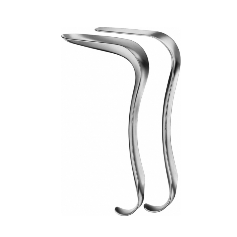 KRISTELLER Vaginal Specula, 215 mm, work. length: 110 mm, jaw width: 18 mm