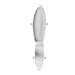 REVERDIN Abdominal/Intestinal Spatula, curved, 285 mm (11 1/4″), double ended, jaw width: 63 mm/45 mm