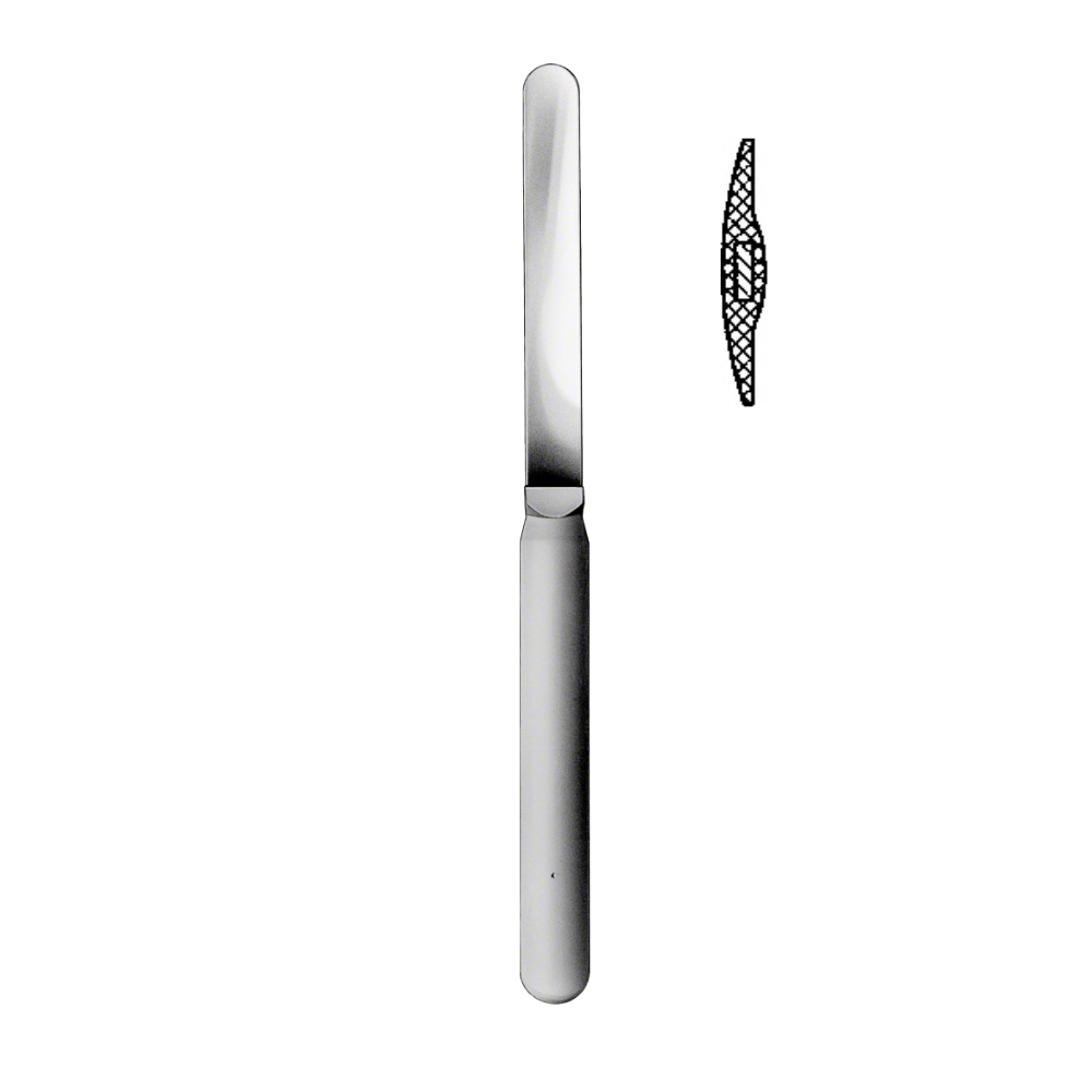 Brain Spatula, 200 mm (7 7/8″), double ended, malleable, jaw width: 12.50 mm, silicone, sterile, disposable
