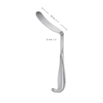 LEGUEU Bladder Spatula, angled, 260 mm (10 1/4″), jaw depth: 90 mm, jaw width: 35 mm