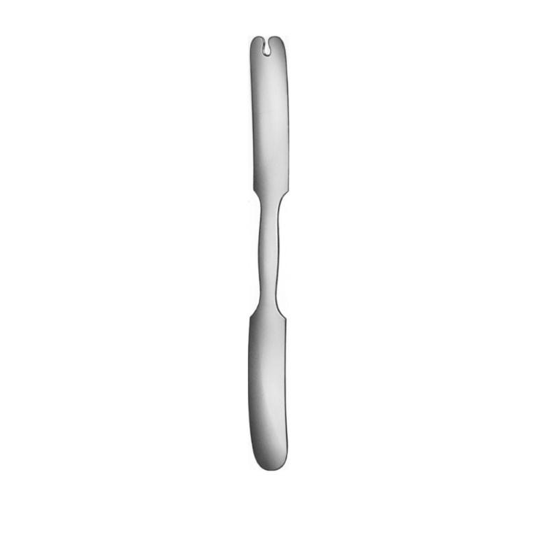 Spatula, curved, 145 mm (5 3/4″), double ended, jaw width: 15 mm