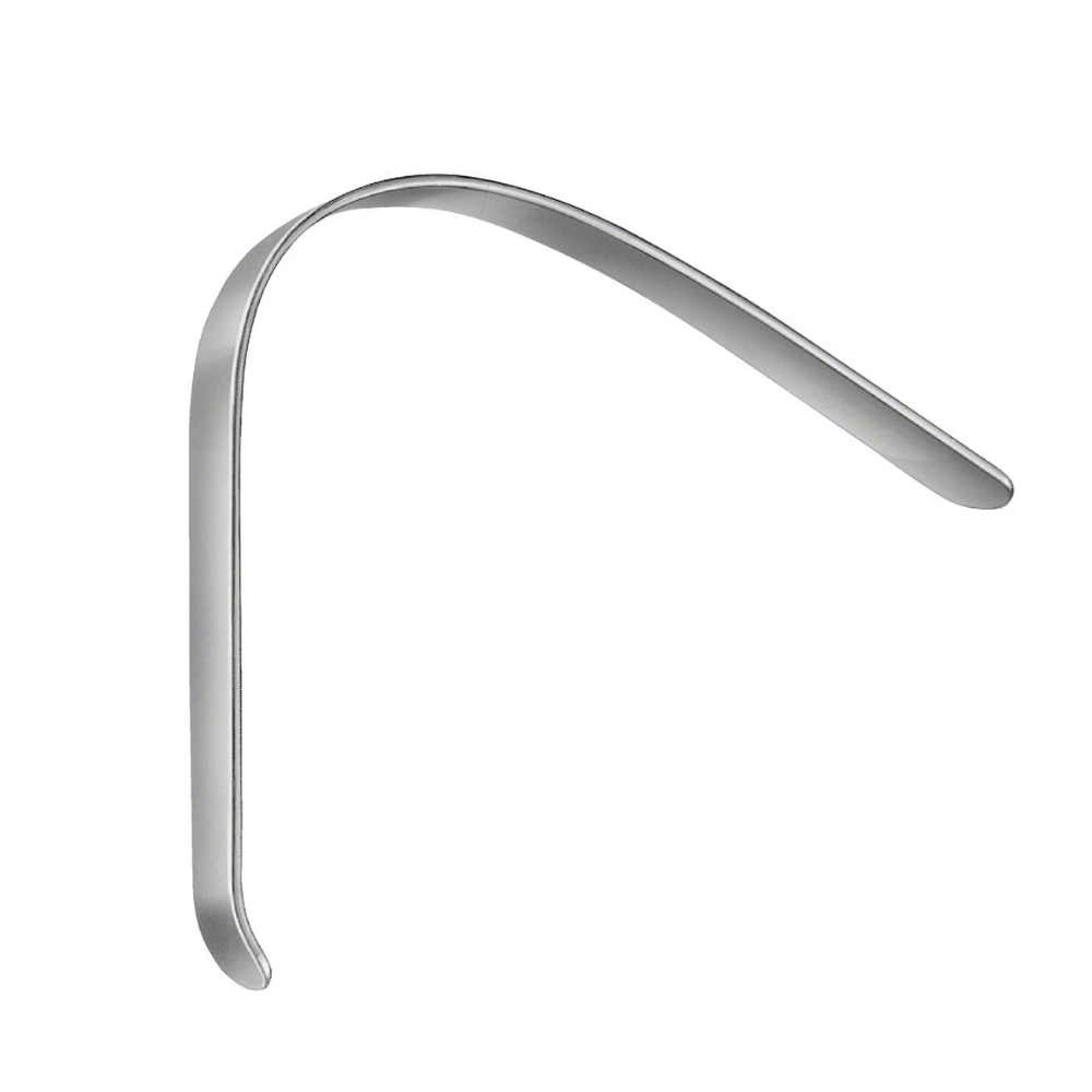 LACK Tongue Depressor, curved, 115 mm (4 1/2″), jaw width: 13 mm