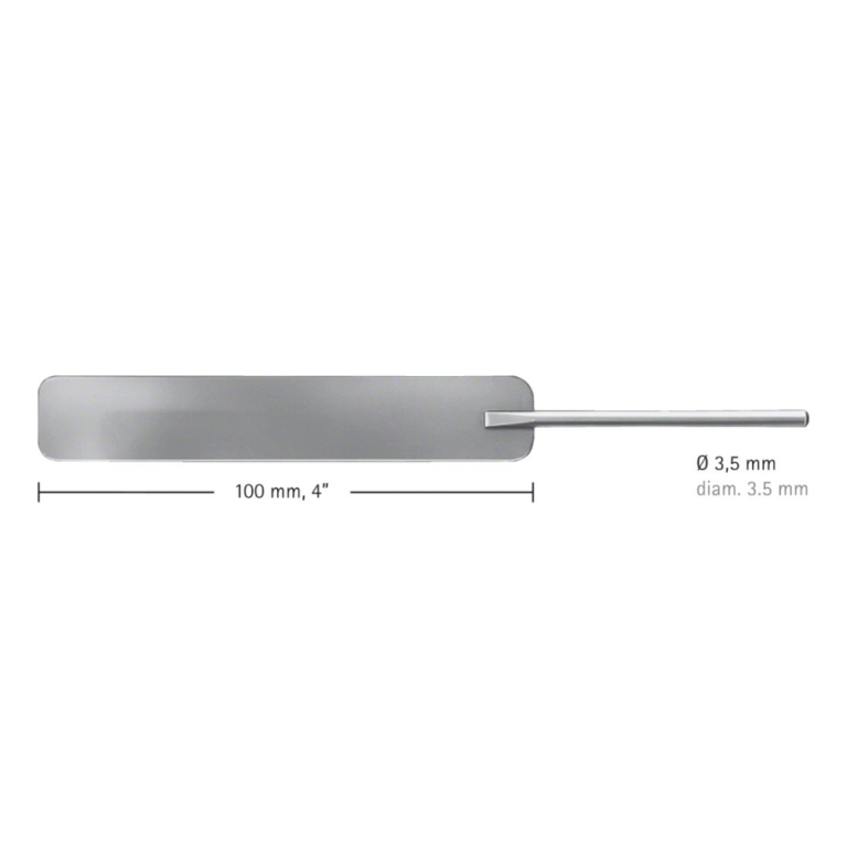 HEIFETZ Brain Spatula, 155 mm (6 1/8″), round, malleable, Ø 3.50 mm, jaw width: 11 mm