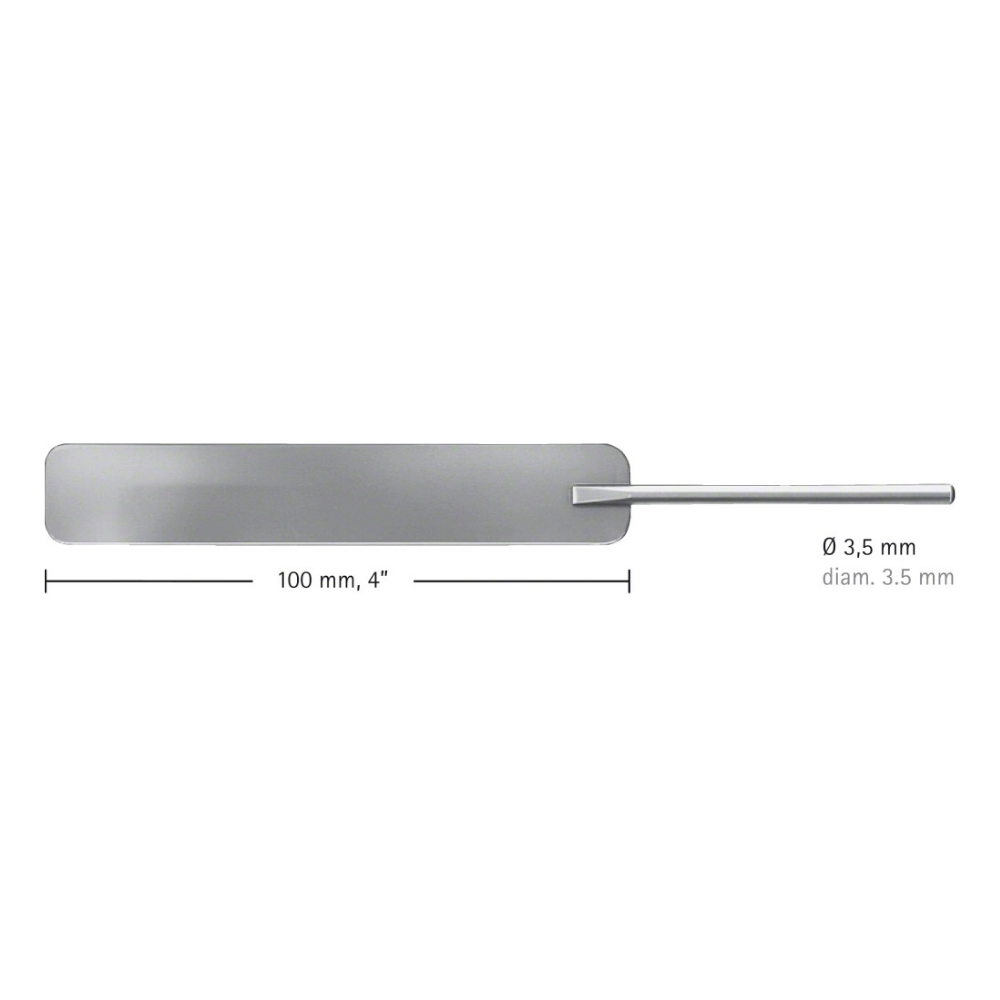 HEIFETZ Brain Spatula, 155 mm (6 1/8″), round, malleable, Ø 3.50 mm, jaw width: 11 mm