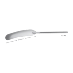 Brain Spatula, 200 mm (7 7/8″), round, malleable, Ø 5 mm, jaw width: 20 mm