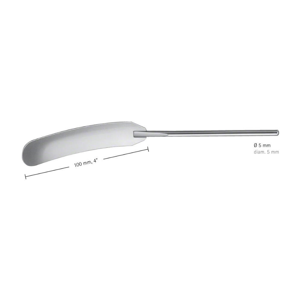 Brain Spatula, 200 mm (7 7/8″), round, malleable, Ø 5 mm, jaw width: 20 mm